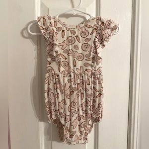 Caden Lane Pink Bunny Love Bubble Romper